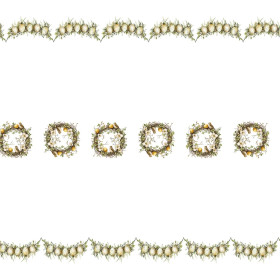 EASTER WREATH PAT. 2 - Woven Fabric for tablecloths