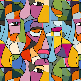 EYES WZ.8 - Cotton woven fabric