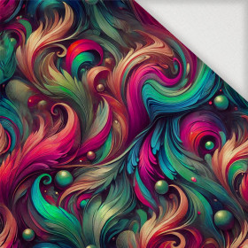 COLORFUL FEATHERS - Woven Fabric for tablecloths