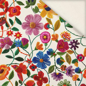 FLOWERS 3D PAT. 1 - Linen 100%
