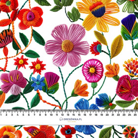 FLOWERS 3D PAT. 1 - Linen 100%
