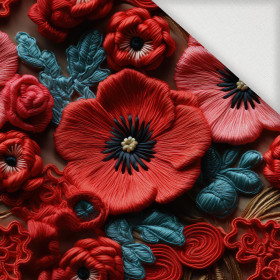 FLOWERS 3D PAT. 6 - Woven Fabric for tablecloths