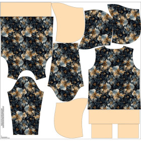 CLASSIC WOMEN’S HOODIE (POLA) -  FLOWERS WZ.58 - sewing set