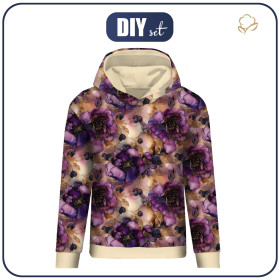 CLASSIC WOMEN’S HOODIE (POLA) - FLOWERS WZ.61 - sewing set