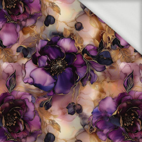 FLOWERS wz.61 - looped knit fabric