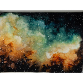 GALACTIC JOURNEY - panoramic panel looped knit SP250