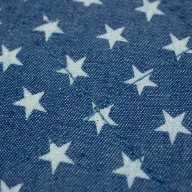 STARS / blue - quilted jeans