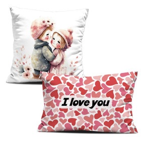 DECORATIVE PILOWS - I LOVE YOU - sewing set