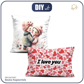 DECORATIVE PILOWS - I LOVE YOU - sewing set