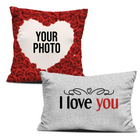 DECORATIVE PILOWS -  I LOVE YOU PAT 3 - WITH OWN PRINT - sewing set 