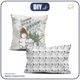 DECORATIVE PILOWS - I WANNA BUILD A SNOWMAN MS. 1 (WINTER IN THE CITY)