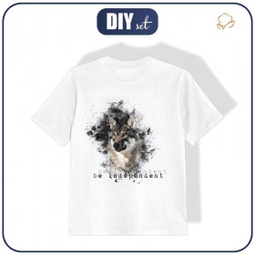 KID’S T-SHIRT- BE INDEPENDENT (BE YOURSELF)- single jersey