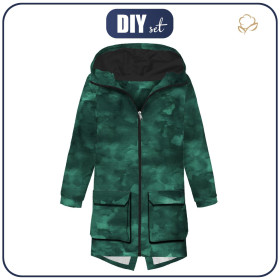 MEN'S PARKA (TOM) - CAMOUFLAGE PAT. 2 / bottled green - sewing set