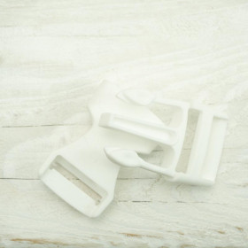 Plastic Side release Buckle P 20 mm - white