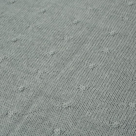 BLANKET SOFT(SMALL DOTS) / grey S - thin knitted panel