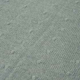 BLANKET SOFT(SMALL DOTS) / grey S - thin knitted panel