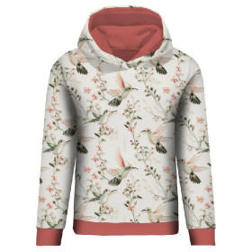 PASTEL BIRDS PAT. 6 (Hummingbirds) - Linen 100%