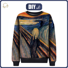 CHILDREN'S (NOE) SWEATSHIRT -  THE SCREAM (Edvard Munch) - sewing set