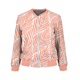 LEAVES WZ. (apricot) - Linen 100%