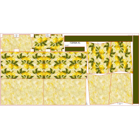 XL bag with in-bag pouch 2 in 1 - LEMON wz.3 - sewing set