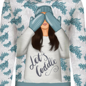 CLASSIC WOMEN’S HOODIE (POLA) - LET'S CUDDLE (WINTER IN THE CITY) - looped knit fabric 