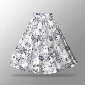 LUXE BLOSSOM pat. 1 - skirt panel "MAXI" - crepe
