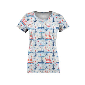 MARINE pat. 3 - Viscose jersey