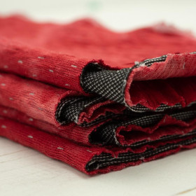 MARBLE / red used look jacquard