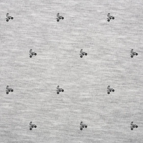 MOTORS (MINIMAL) / M-01 melange light grey - looped knit SP250