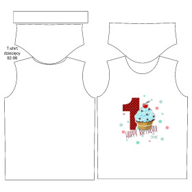 KID’S T-SHIRT - 1ST BIRTHDAY / MUFFIN - single jersey (92/98)