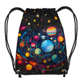 NEON GALAXY WZ.13 - panel (60cm x 50cm)- single jersey with elastane ITY