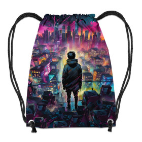 GYM BAG - NEON GALAXY PAT.6  - sewing set