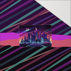 NEON GALAXY WZ.7 - panel (60cm x 50cm) Hydrophobic brushed knit