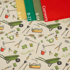 GARDENER PAT. 1 (HOBBIES AND JOBS) - looped knit fabric