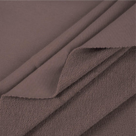 P-02 COFFEE - thick looped knit 290g