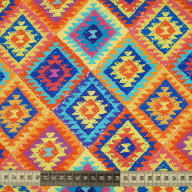 AZTEC MIX / colourful - looped knit fabric