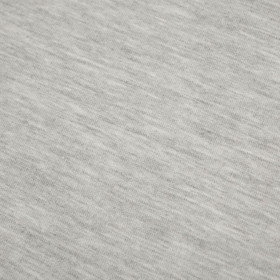 D-20 MELANGE LIGHT GRAY - looped knitwear with elastan 