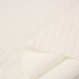 Thin ribbed knit - Cloud Dancer/ ECRU (D-02) 