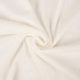 Thin ribbed knit - Cloud Dancer/ ECRU (D-02) 