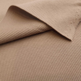 Ribbed knit fabric - CAMEL (D-212) 