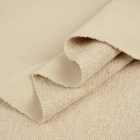 D-207 STRAW BEIGE - thick looped knit 290g