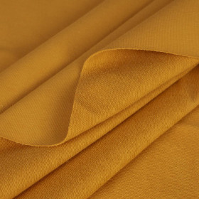 D-09 MUSTARD - looped knitwear with elastan 