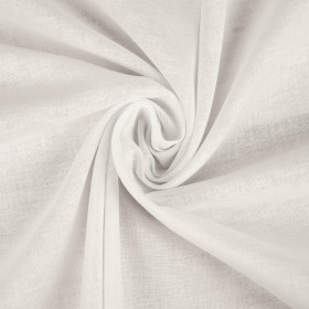 WHITE - LINEN WITH COTTON