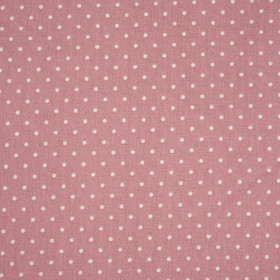 WHITE DOTS / CEDAR - Cotton woven fabric