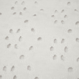 EYELET PAT. 3 / white - openwork jersey