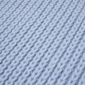 BLANKET / light blue S - knitted panel