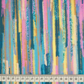 RAINBOW VERTICAL BELTS - single jersey with elastane 