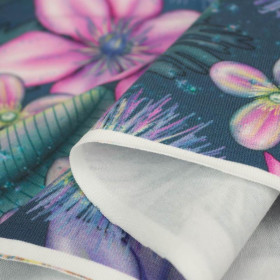 WATER WORLD pat. 1 / sea blue - single jersey with elastane 