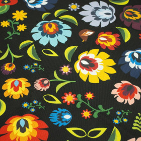 LOWICZ FOLKLORE / black - Waterproof woven fabric