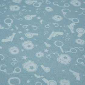 POLICE (background) / dark grey - single jersey TE210